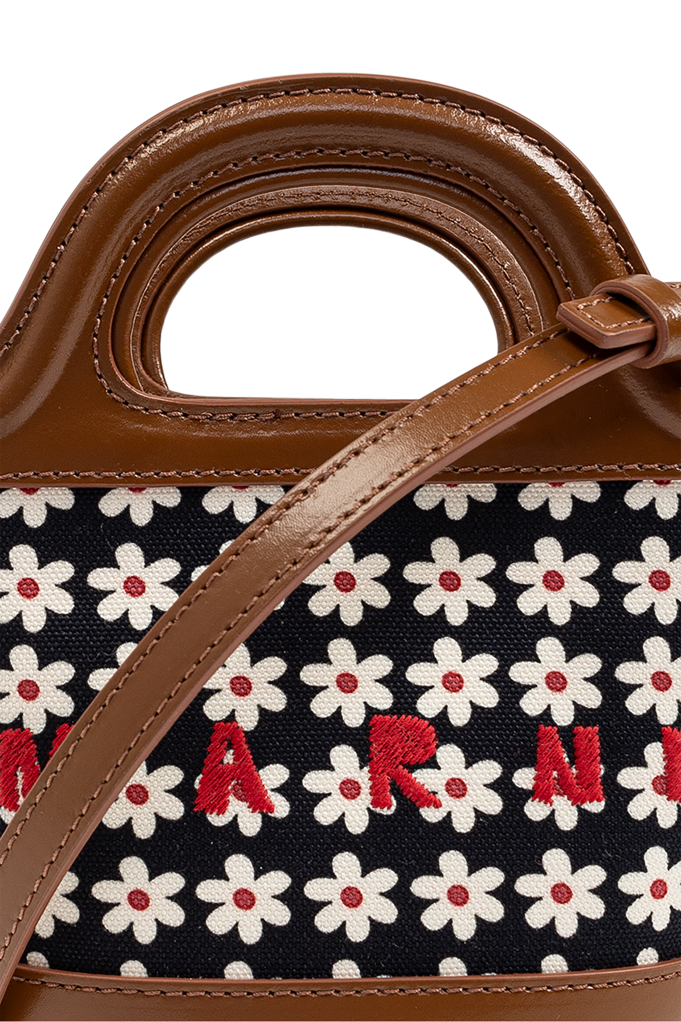 Marni logo-print tote bag Brown | Marni Shoulder bag